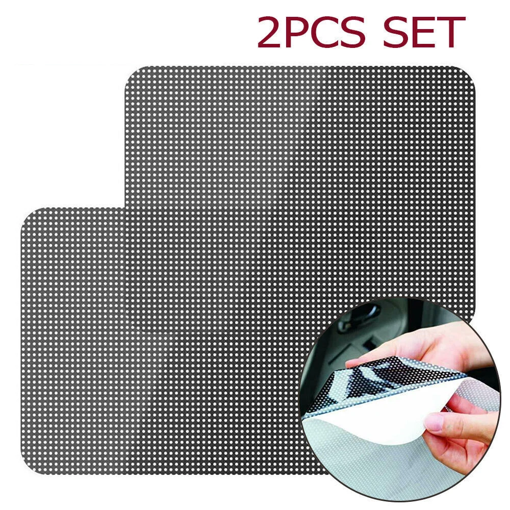 2pcs Car Sun Shade Cover Rear Window Side Block Static Cling Visor Shield Screen Car Side Window Sun Shades Stickers Protection