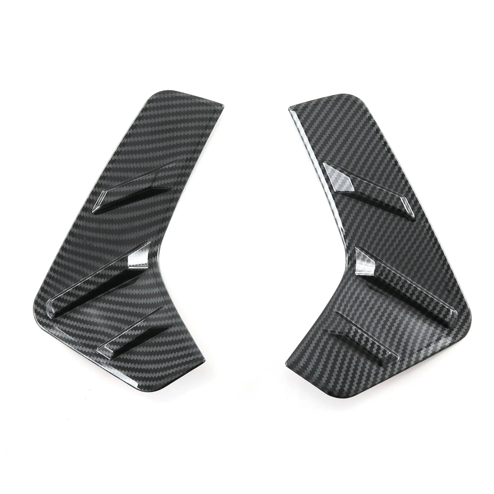 Car Carbon Fiber ABS Rear Reflector Fog Light Lamp Cover Trim Stickers for ATTO 3 Yuan Plus