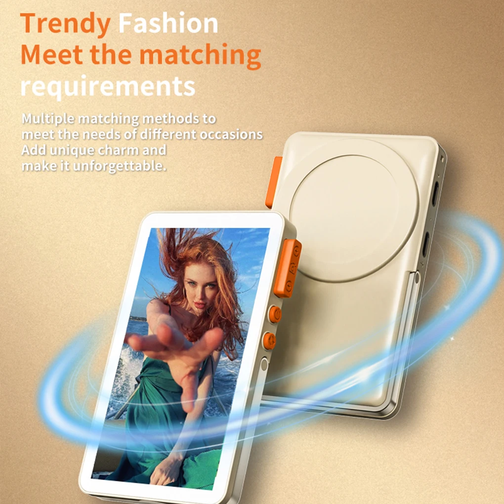 2025 RK-X40F Magnetischer Vlog-Selfie-Monitor-Bildschirm für Smartphone, Rückfahrkamera, Selfie-Vlog, Live-Stream für iPhone 16 15 Pro Max