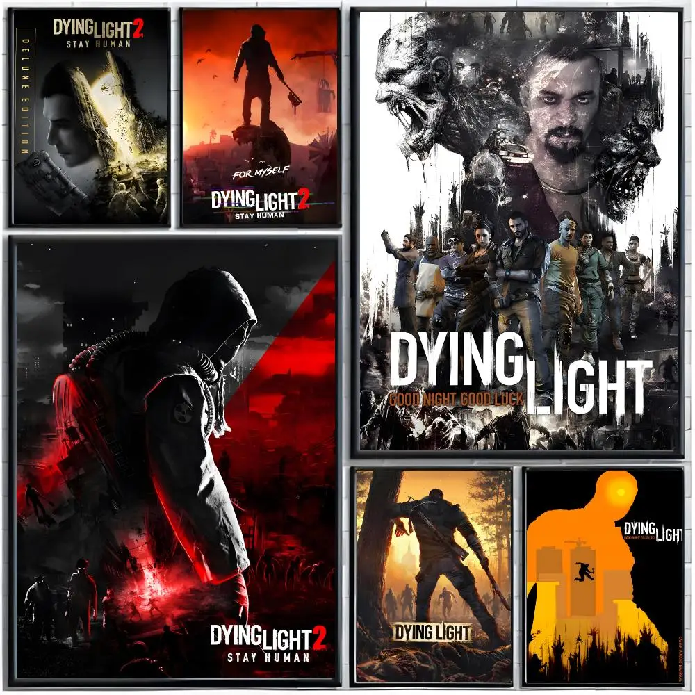 Zombie Game d‑Dying Light Poster Modern Wall Art Home Decor Living Room Decorative Print Unframed