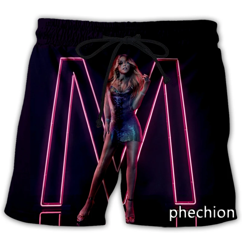 phechion New Fashion Men/Women Mariah Carey 3D Print Casual Shorts Novelty Streetwear Men Loose Sporting Shorts L57