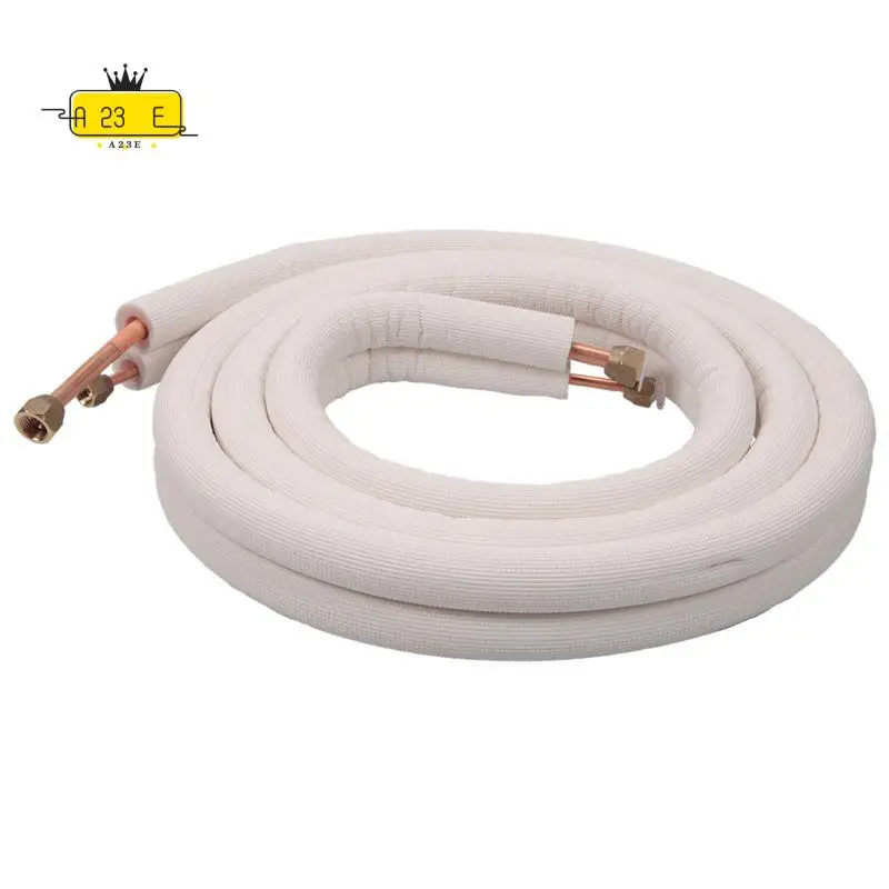 A23E-1/4In 3/8In Insulated Aluminum Line Wire Set Air Conditioning Parts Refrigerant Pipes