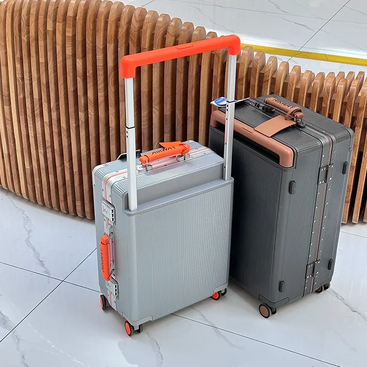 

Airway Aluminum Frame Lage Faionable 20 Inch Carry-On Suitcase for Men And Women with Silent Universal Wheels And Wide P...
