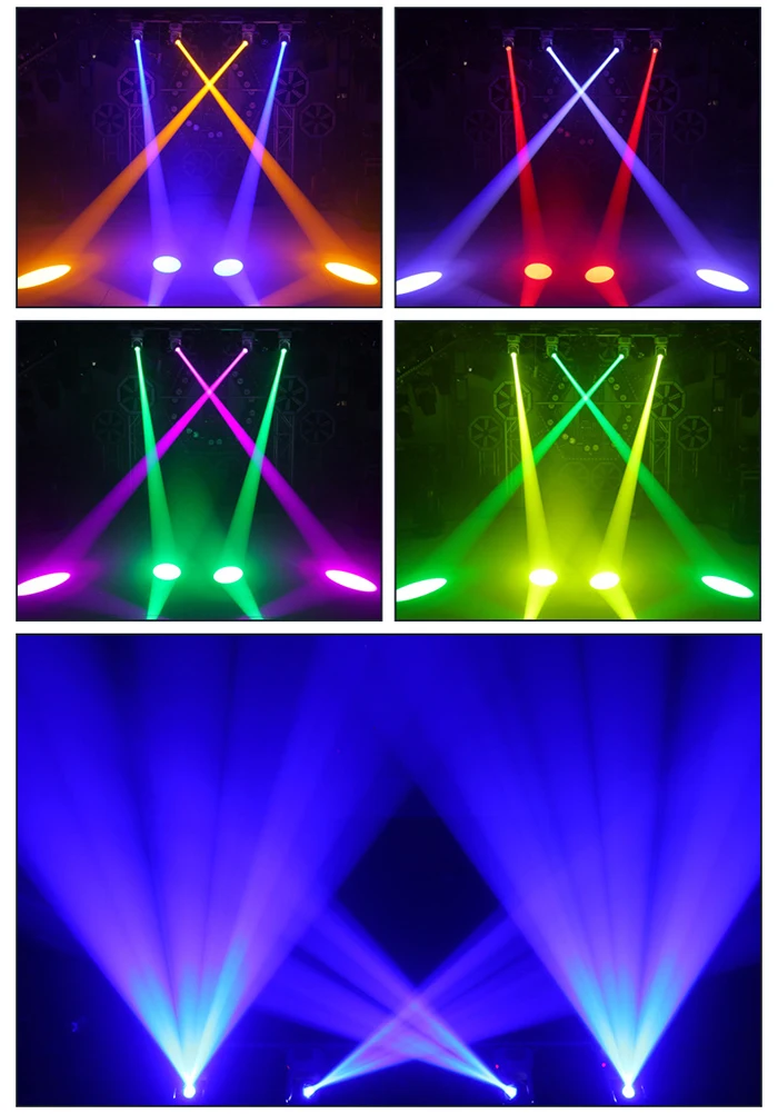 NEUE 100W LED Muster Strobe Strahl Wirkung Moving Head Licht DMX512 Musik Steuerung DJ Bühne Disco Prom Party Dance floor Bar Club – Detail 8