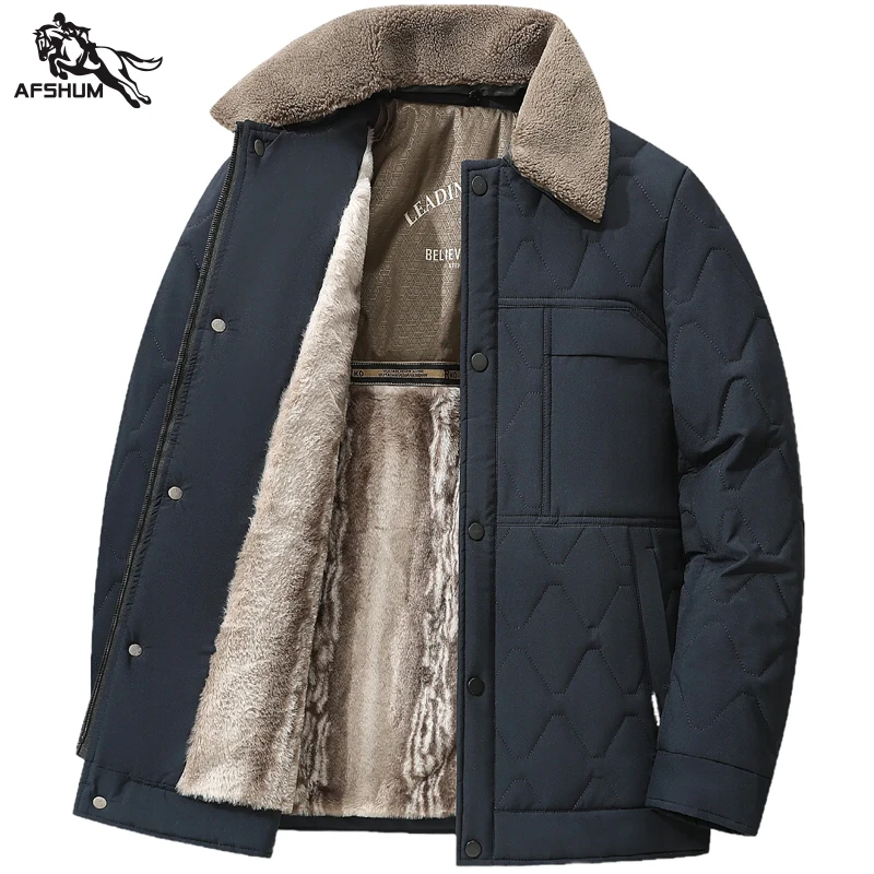 남성용 재킷 스탠드 남성 파카 겨울 신상 후드 다운 재킷 플리스 따뜻한 재킷 남성 비즈니스 레저 코트 야구 코트