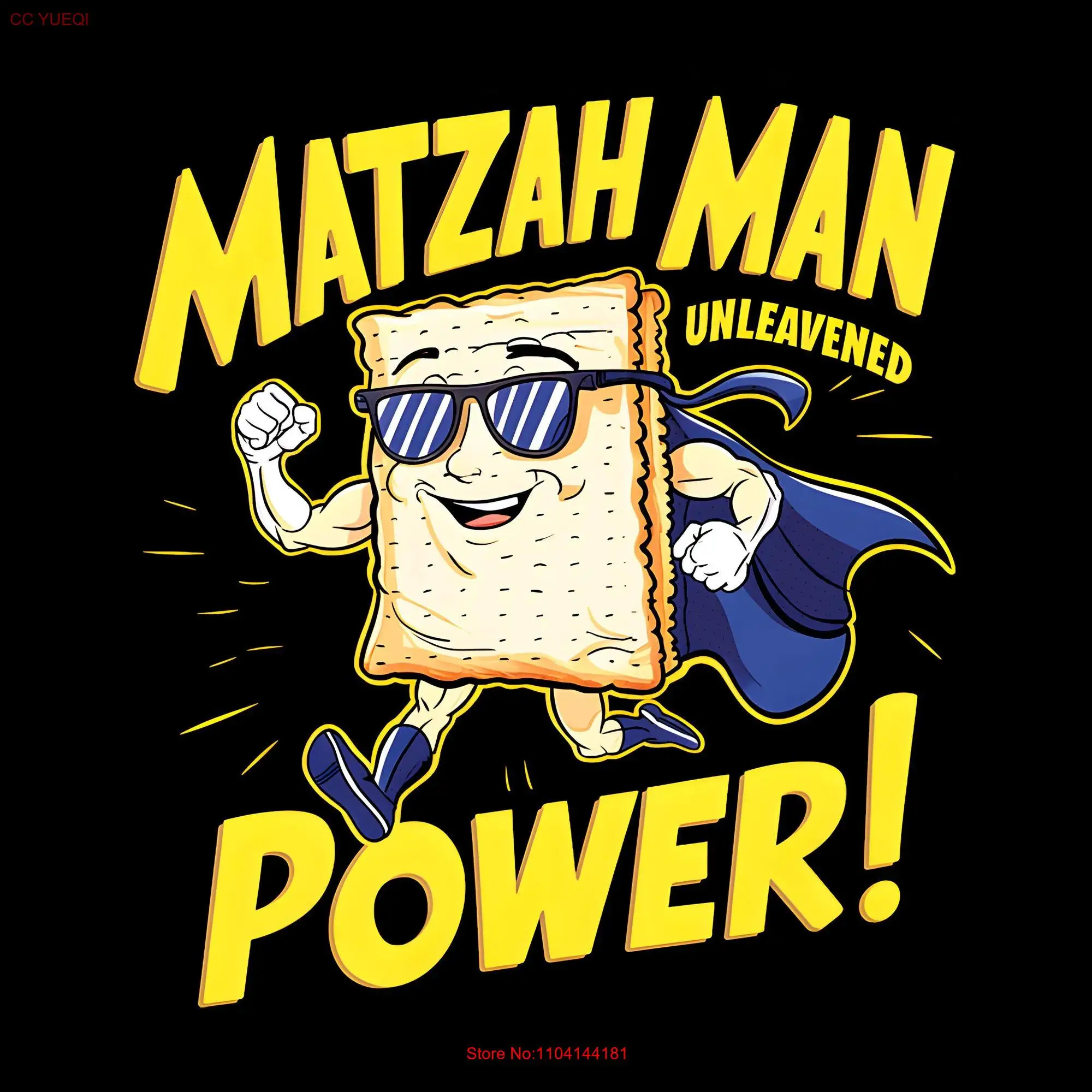 Funny Jewish T Shirt Passover Matzah Man  long or short sleeves