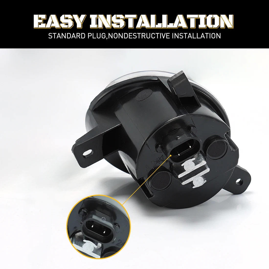 2pcs Foglamp For Audi A1 A4 Wagen A5 A6 B8 C7 Q3 2009 2010 2011 2012 2013 2014 Passat CC 2008-2012 LED Fog Light Car Accessories view 5
