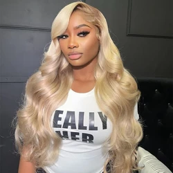 613 Honey Blonde 13x6 Hd Lace Front Human Hair Wigs Brazilian Body Wave Transparen Colored 13x4 Lace Frontal Wig For Women