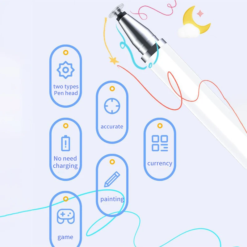 1pcs Universal Pen For Tablet Capacitive Touch Pencil Android Phone Drawing Screen Pencils Stylus Pens 17cm