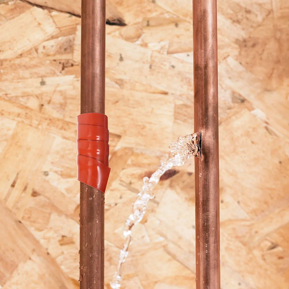 

2pcs 2 Rolls Waterproof Tape Flexible Silicone Rubber For Leak Repair Sealing Plumbers Hose Ducting Insulating Tape