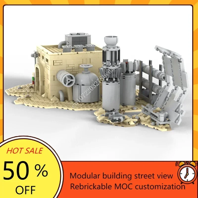 760PCS MOC Space Battle Space Yunkyard of Tatooine Desert City Model Building Blocks Technology Brick Creative Assembly Toy Gift