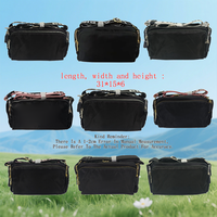 Fashion Nylon Crossbody Bags for Women, Stylish Black Design, Multiple Strap Options, Ideal for Daily Use & Outings