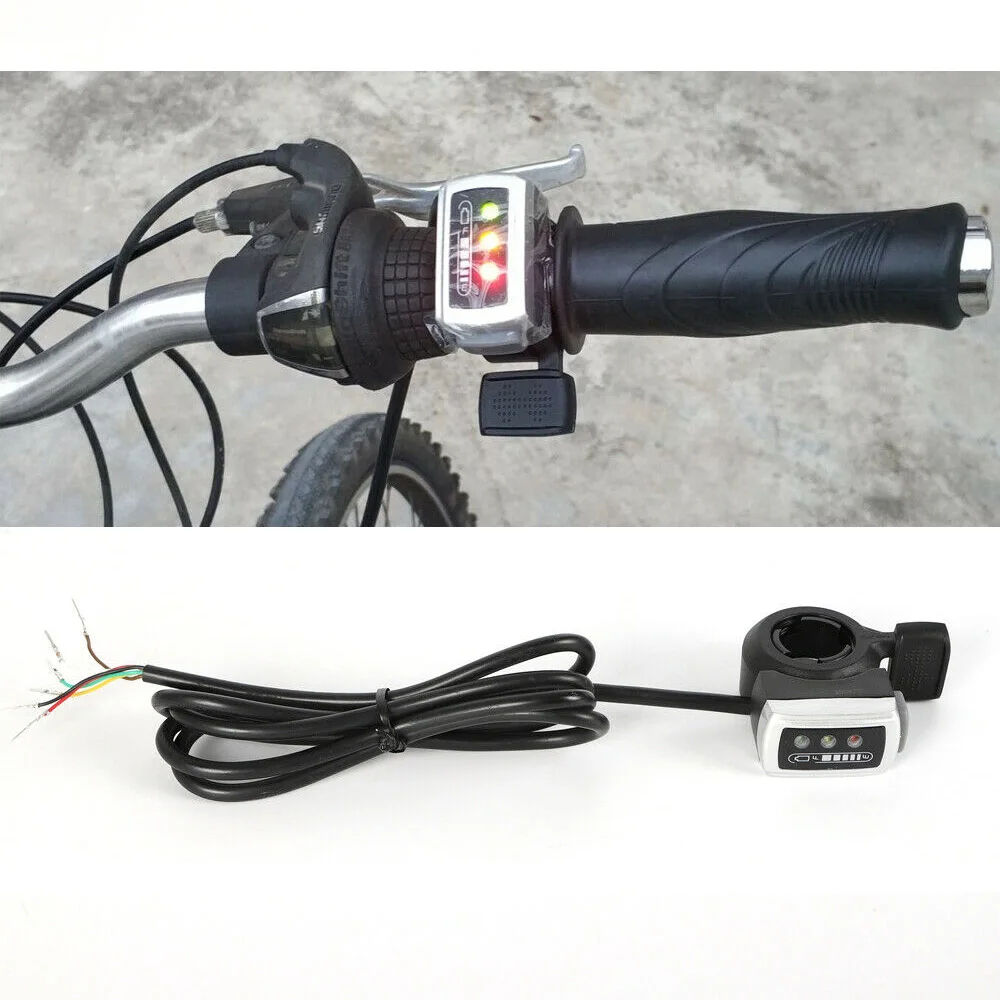 Elektrischer Umrüstsatz mit 24 V und 250 W gebürstetem Motor für gemeinsames Fahrrad – Daumengas