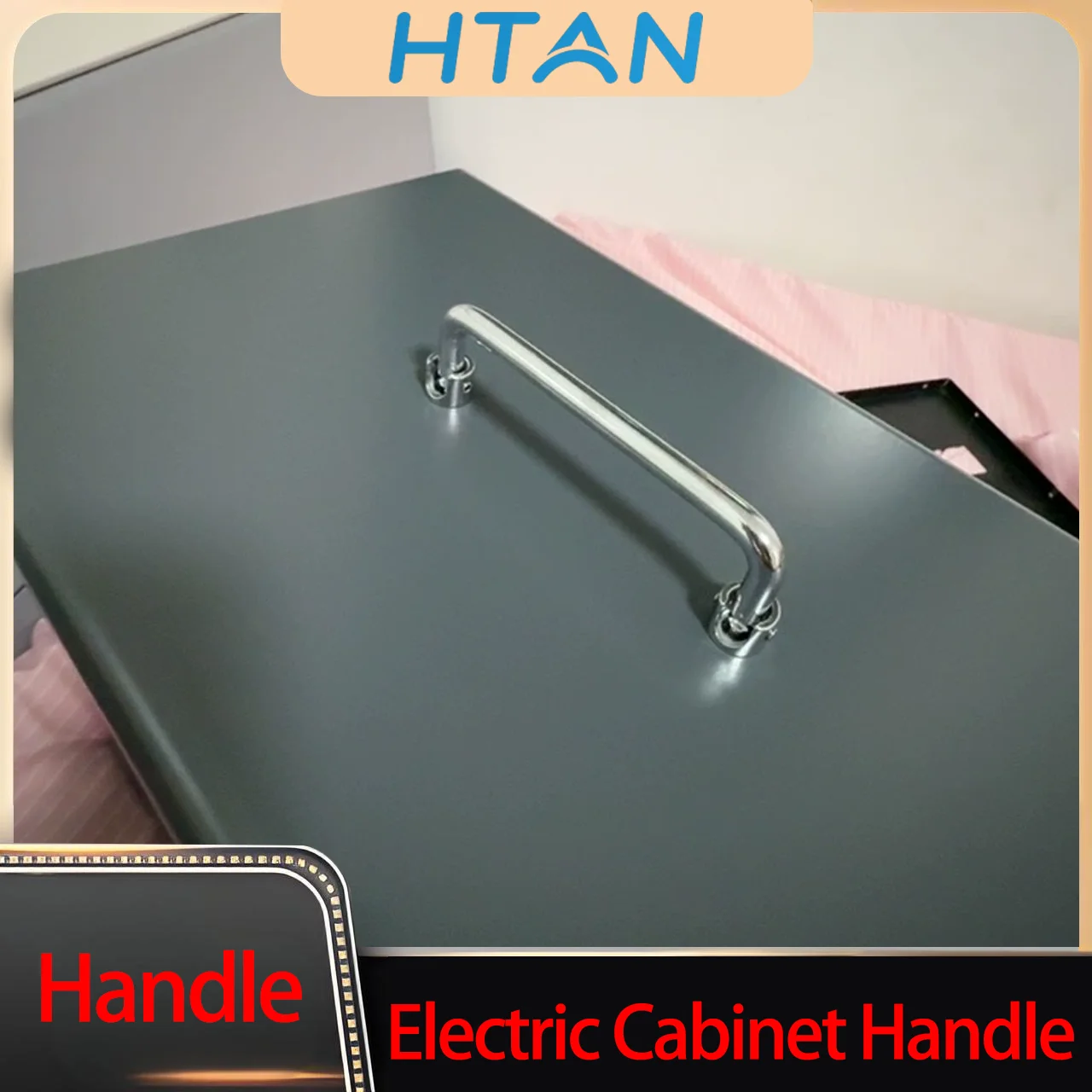 

4pcs Heavy-Duty Iron Furniture Handles Durable Folding Wardrobe Cabinet Toolbox Industrial Electrical Equipment