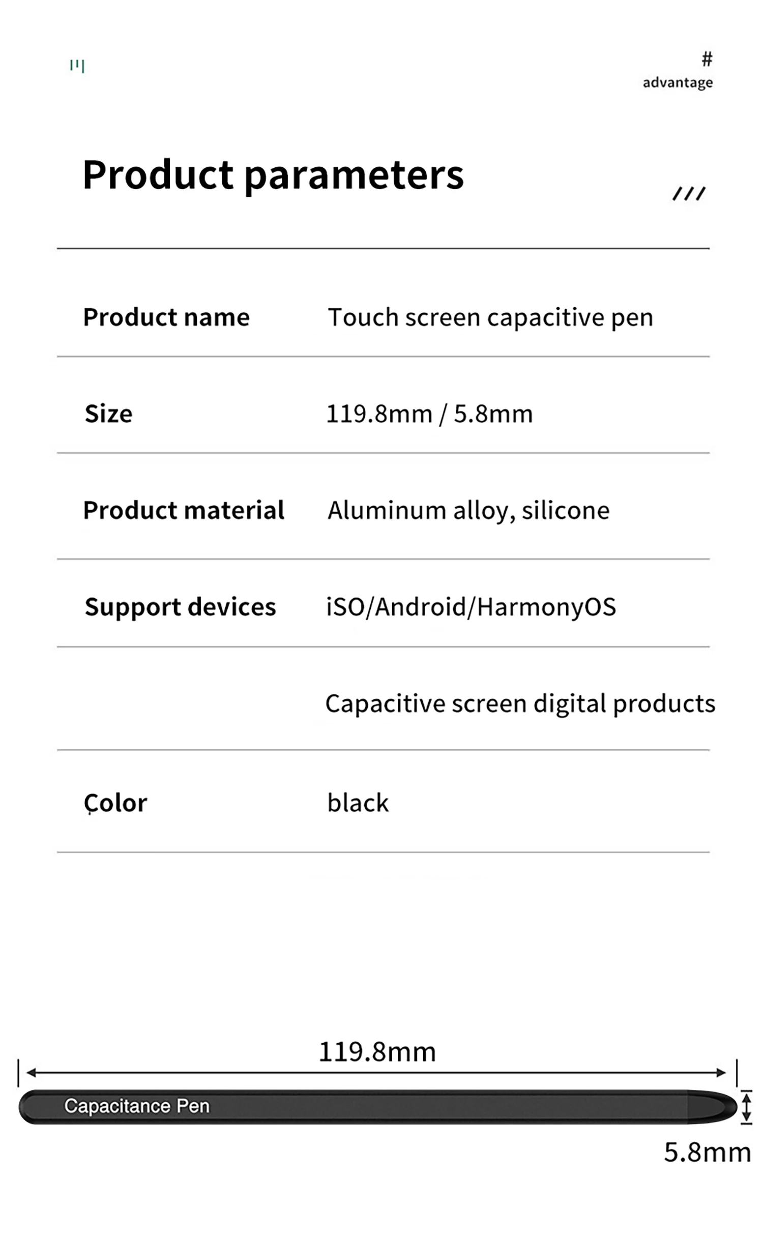 Pióro pojemnościowe do Samsung Galaxy Z Fold 5 wymienny ekran dotykowy pióro do tabletu Z systemem ISO Android do pisania ołówkiem