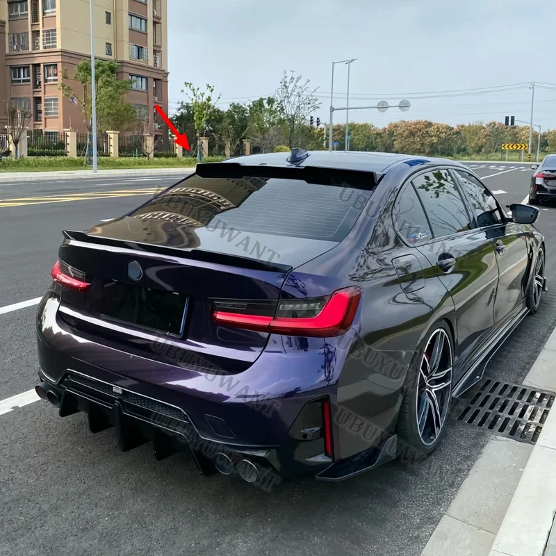 For BMW 3 Series G20 G80 M3 （Early Stage） 320i 320i 2020-2022 Carbon Fiber Rear Trunk Lid Car Spoiler Ducktail Lip Wings