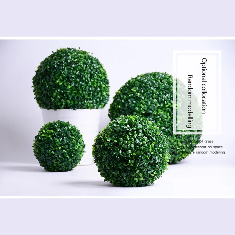 Knstliche Pflanzenkugel, Topiary-Baum, Buchsbaum, Zuhause, Outdoor,  Hochzeit, Party, Dekoration, knstliche Buchsbaumkugeln, Garten, grne  Pflanze - AliExpress 15