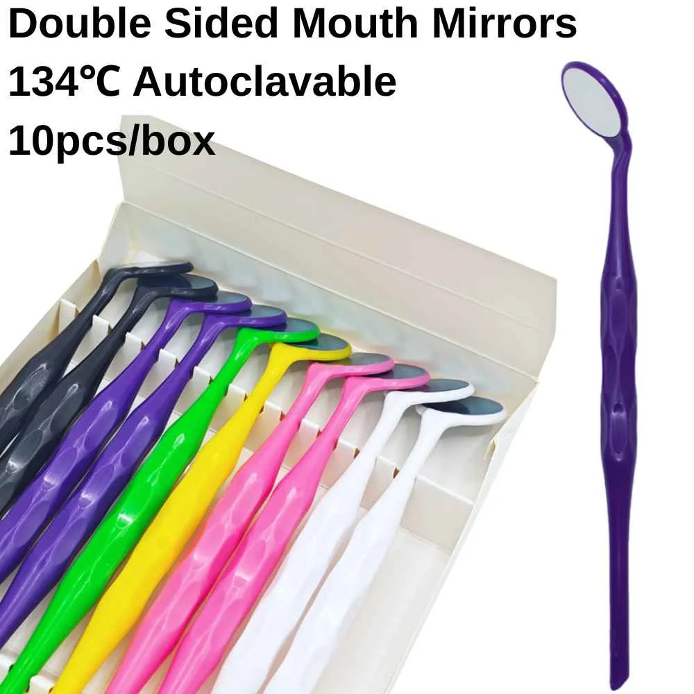 

134℃ Autoclavable AG Dental Mouth Mirror Premium Front Surface Exam Reflector Double Sided Oral Mirrors Dentist Instrument Tool