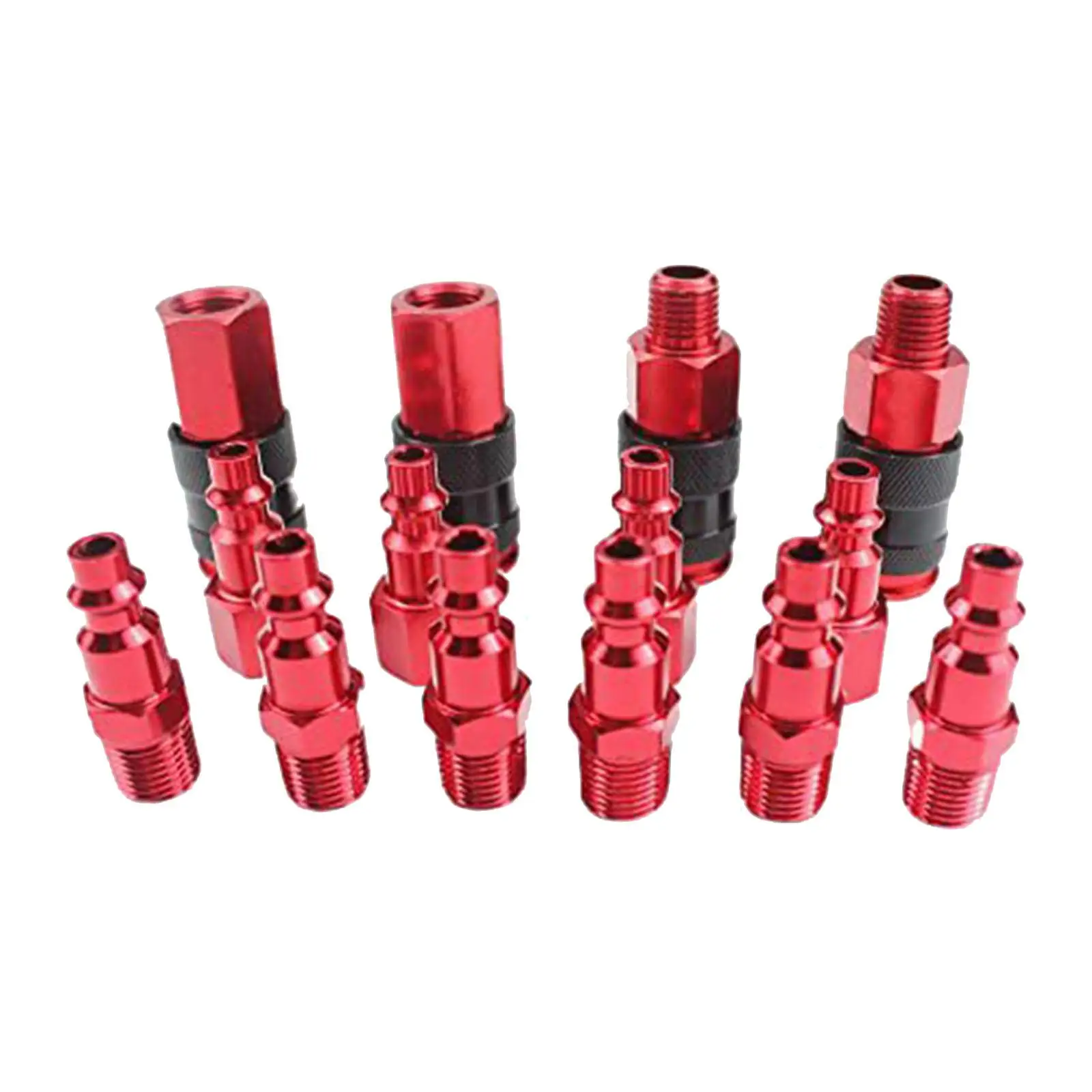 

14 Pieces Coupler with Plug Quick Connect Air Hose Fittings Set Coupler and Plug Set