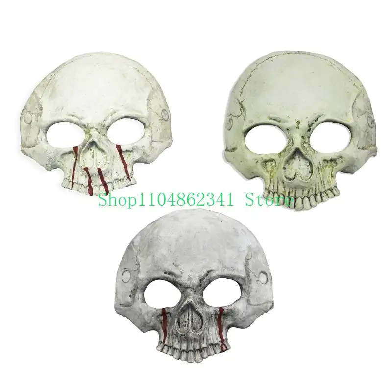 

5ASD Bloody Skull Skeleton Mask Malf Face Mask Mask Pu Foaming Skeleton Mask Mask