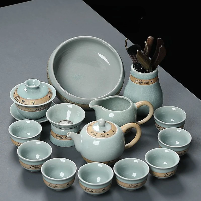 

Chinese Ceramic Tea Set Tea Cup The Kung Fu Teapot Set Household Making Tea Tool