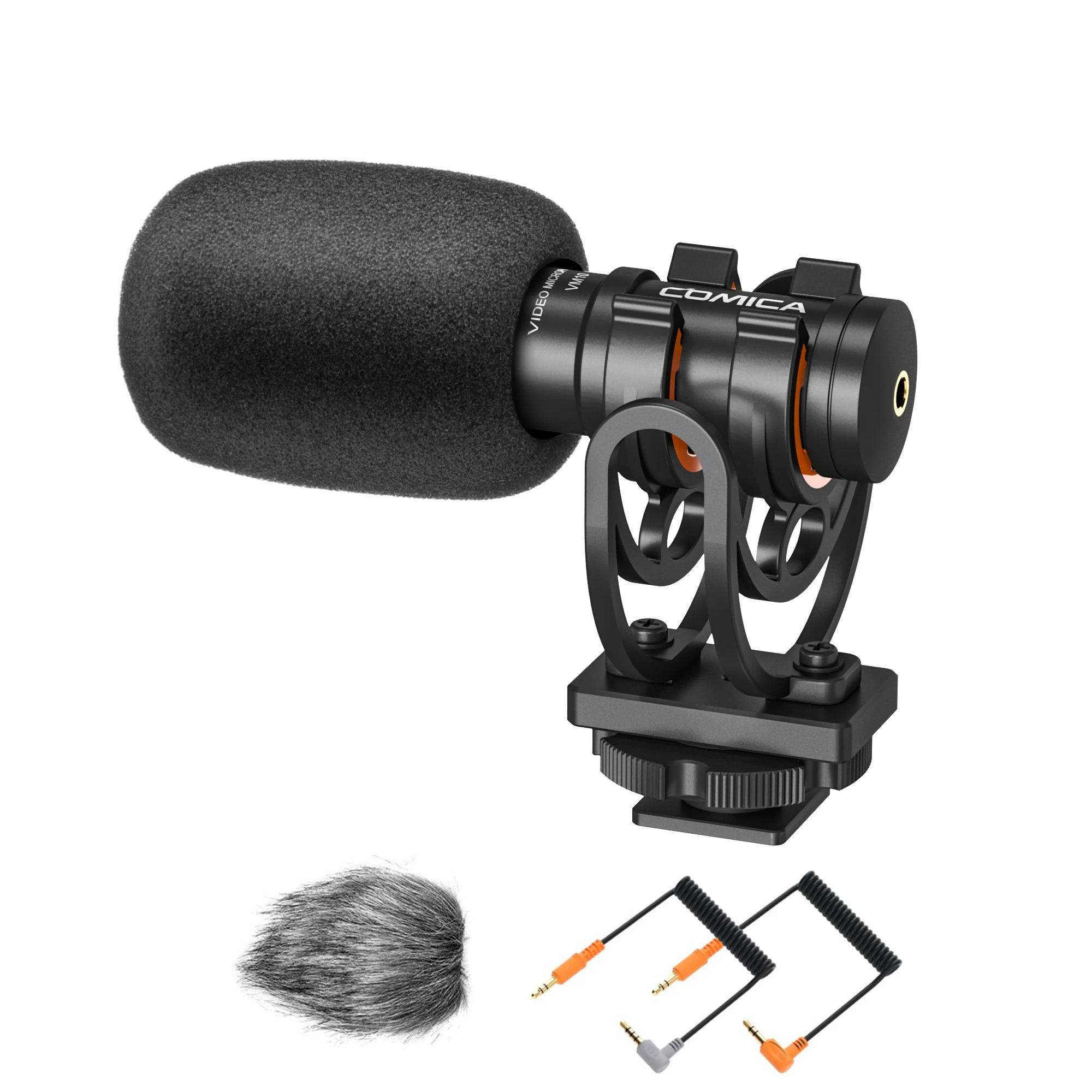 Comica VM10 Mini Cardioid On-Camera Microphone, Shot-gun Video Mic for Compatible with iPhone,DSLR Camera,Android Smartphone