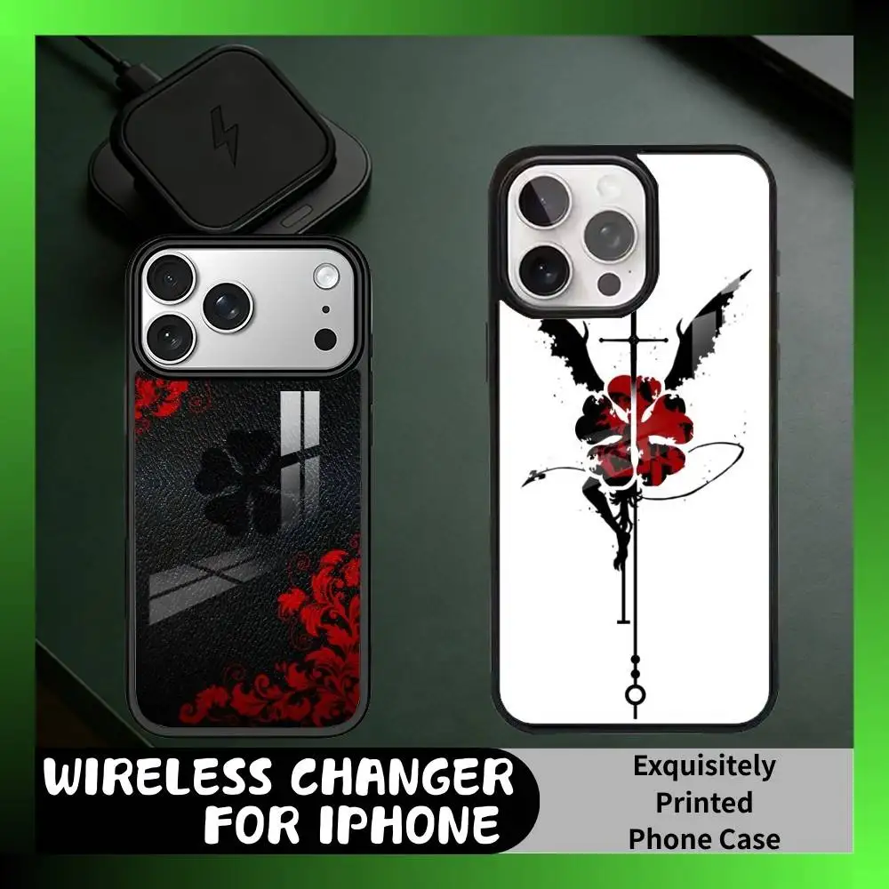 BC-Anime Black C-Clover Noe S-Silva  Phone Case For iPhone17,16,15,14,13 Plus,Pro Max Magnetic For Magsafe Wireless Charging