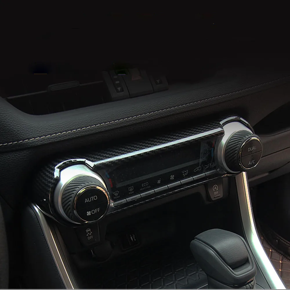 

Car Interior Navigation Control Panel air conditioner outlet Decorative Frame Cover Trim For Toyota RAV4 RAV 4 2020