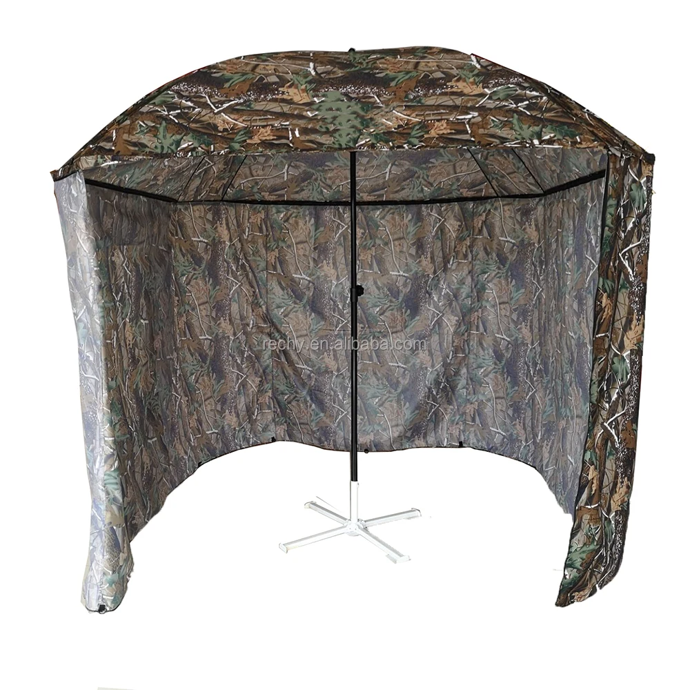 outdoor camouflage 2,2 m vierkante vistent outdoor camping visparaplu tent met volledige onderdak