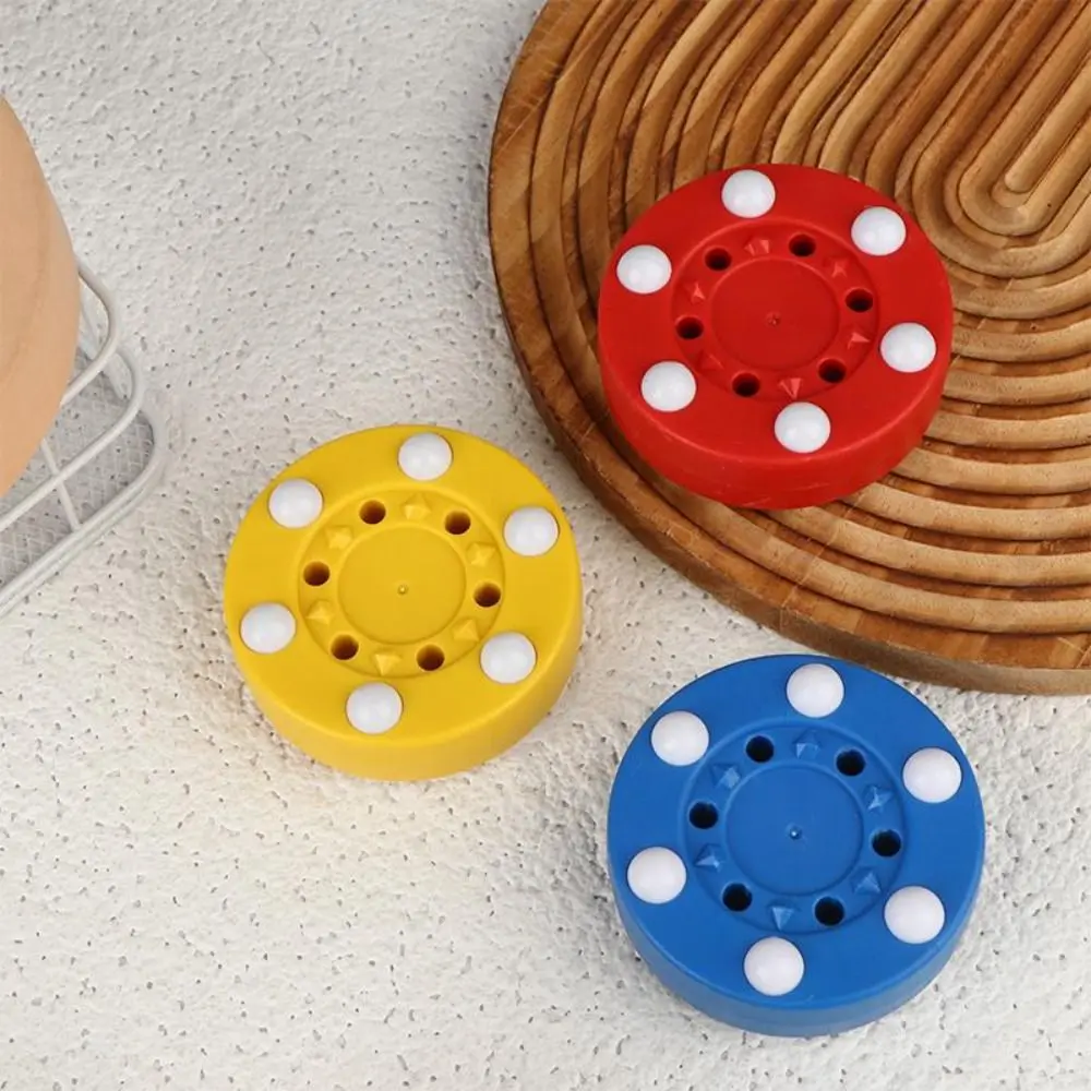 puck-de-hoquei-inline-90d-em-tpu-duro-resistente-ao-desgaste-com-cravos-de-abs-bola-de-hoquei-simples-multicolorida-para-pratica-em-terra-seca