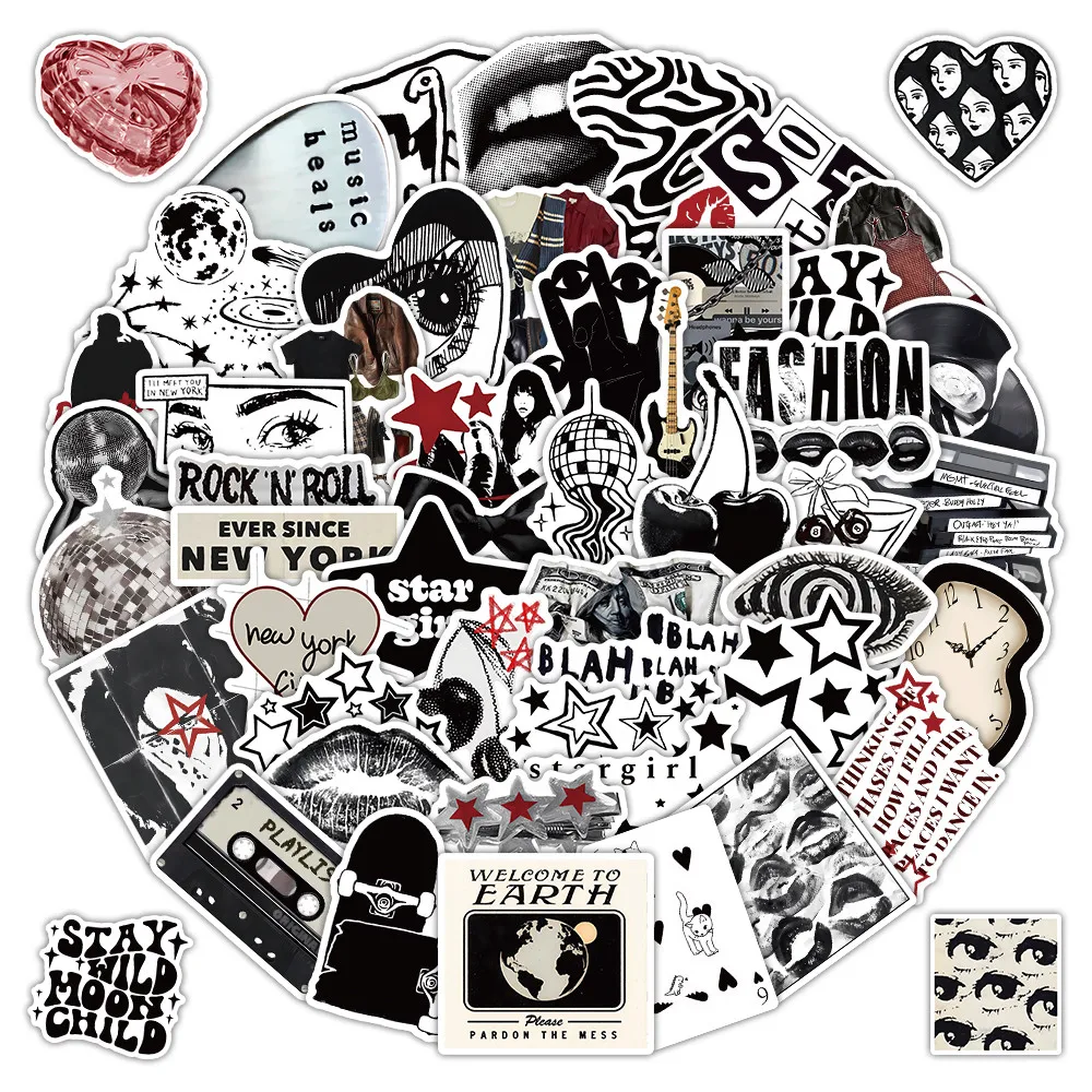 

52 Pcs Y2k Aesthetic Stickers - Vintage 2000s Decor Decals for Journals, Phone Cases & Laptops BulingBulingStickers Store