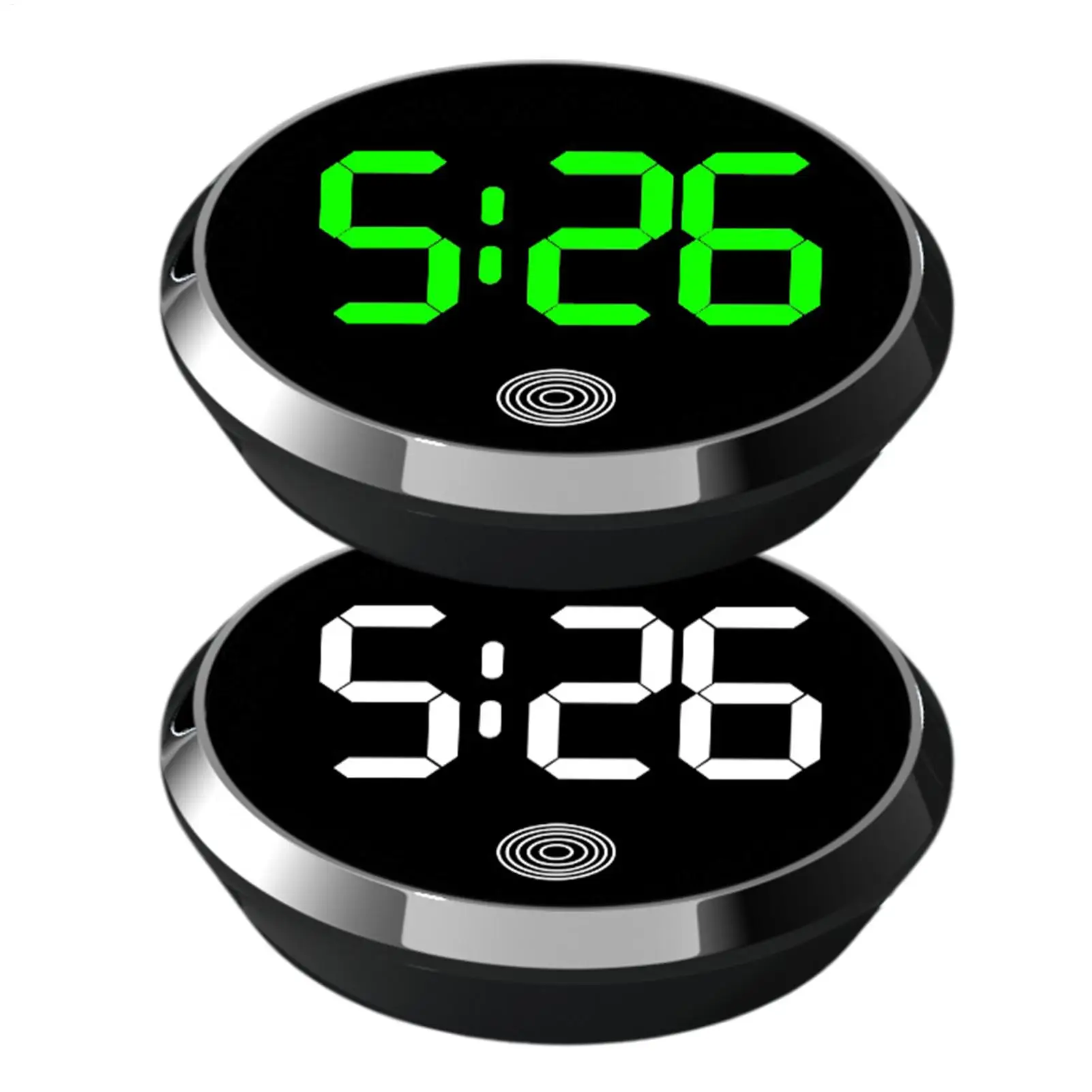 Fashionable Car LED Clock Touch-Control Dashboard Watch with LED Display Light for Fridge RV Classroom Travel Vehicle