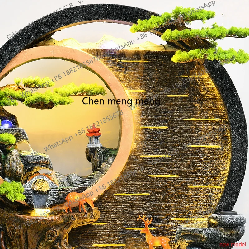 h178  Rockery flowing water screen circulating water landscape attracts wealth and treasures, ornaments