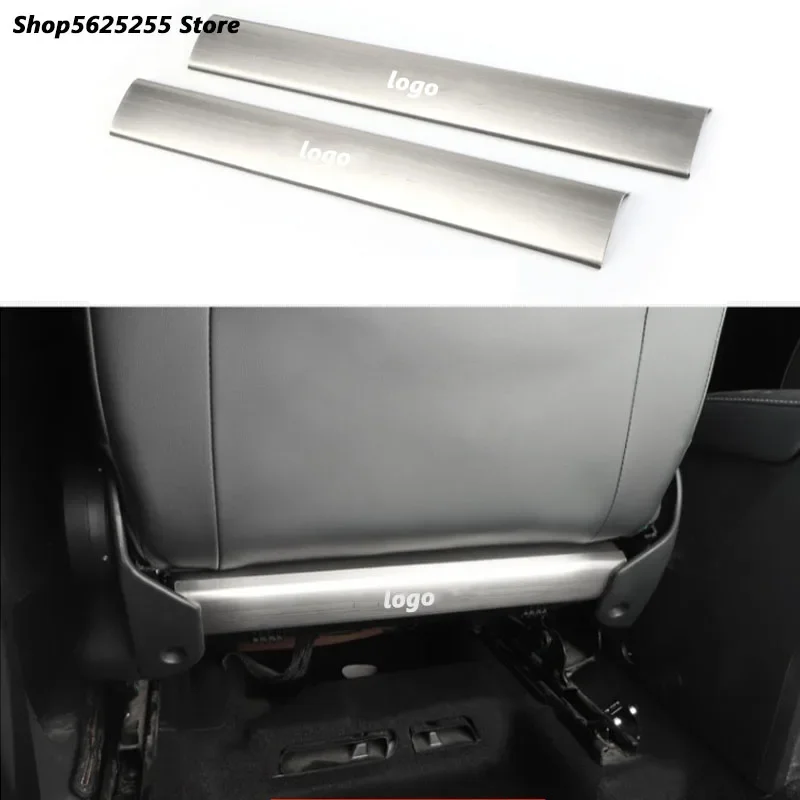 

Stainless Steel Back Seat Anti-kick Plate Cover for Skoda Kodiaq 2021 2020 2019 2018 2016 Accessories Seat Board Trim Protector