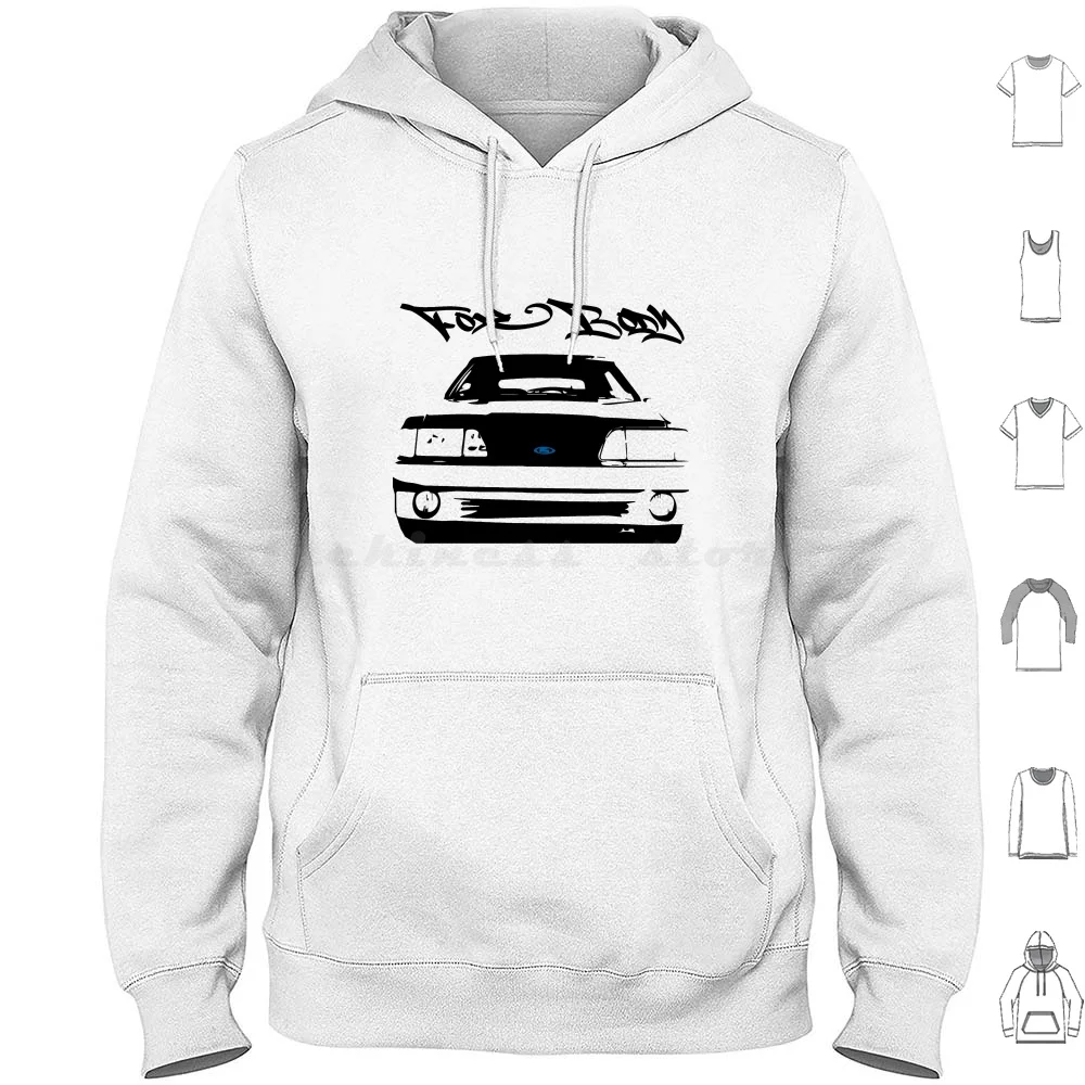 Retro Fox Body Hoodies Long Sleeve Racing Vehicle Cars Race Car Antique Car Muscle Car Retro Car Classic Car