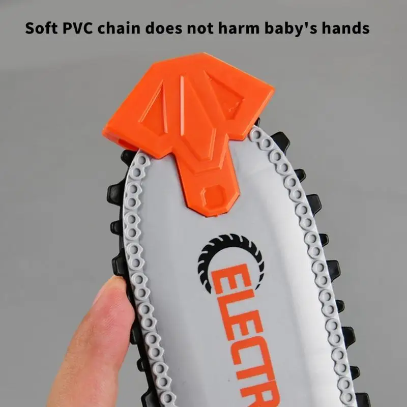 Symulacja piły łańcuchowej dla chłopców Narzędzie do zabawy w udawanie, w tym okulary ochronne do kreatywnego odgrywania ról i w