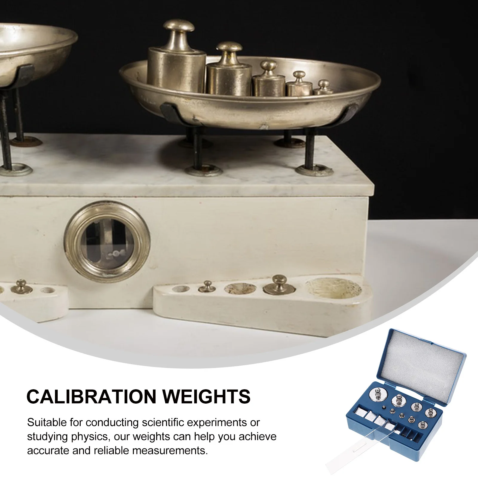 

1Set Calibration Weights Steel Small Weight Jewelry Scale Digital Accurate Measurements Mirror Finish Portable Box
