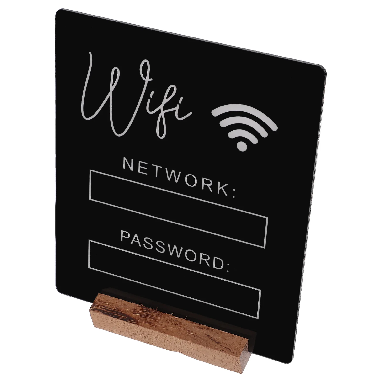 Acrylic Password Board Guest Room Decor Hotel Wireless Network Reminder For Desk Scratch Resistant Easy Clean Wifi Account