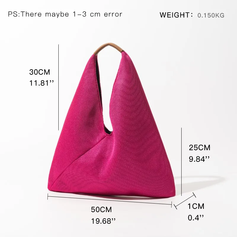 KOKOPEAS 2023 Brand Women Tote Hobo Handbag Triangle Design Summer Mesh Net Beach Bag Lightweight Portable Shoulder Purse