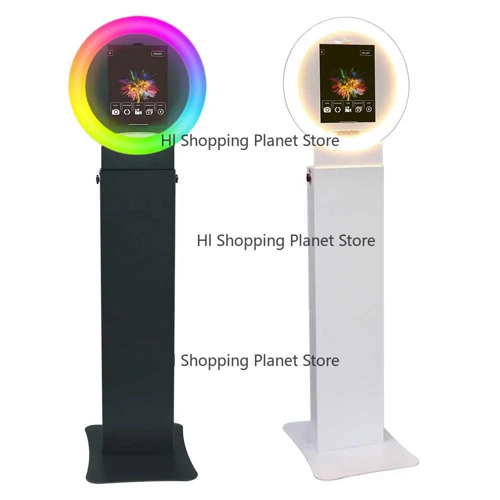 High Quality Photobooth Selfie Instant Print Station 10,9 11 12.9'' Ipad Air Pro Portable Ring Light Photo Booth