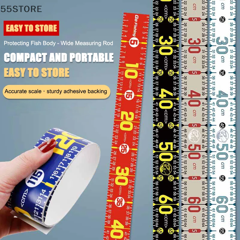 مقاوم للماء الأسماك مسطرة قياس 130 سنتيمتر طوي الصيد أشرطة القياس ملصق الصيد اكسسوارات معالجة أداة #2