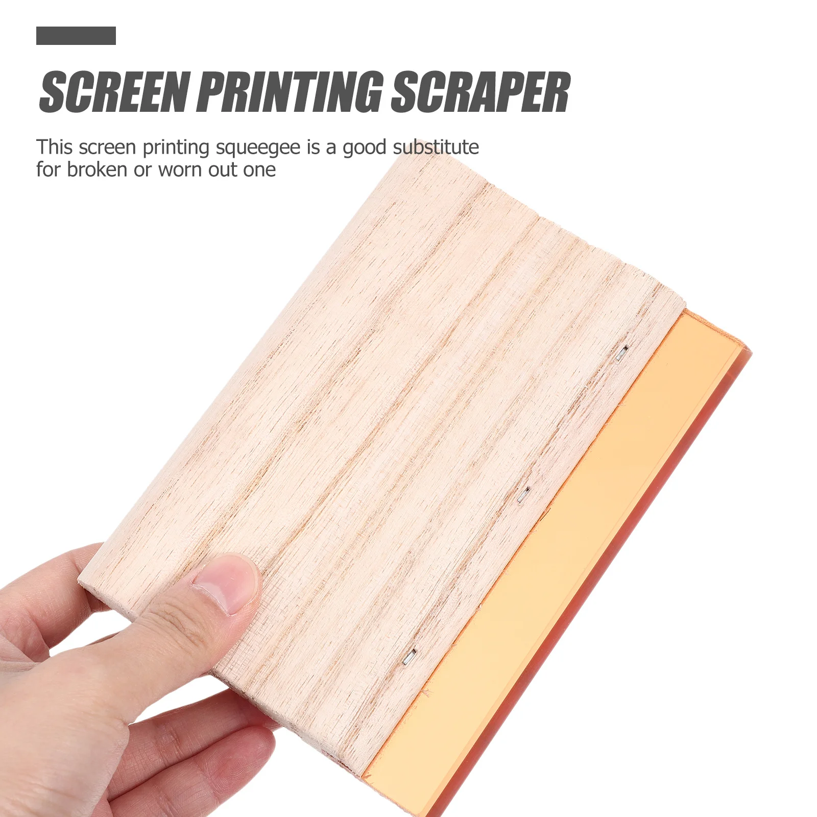 

High Class Material Scraper Printmaking Squeegee DIY Tool Screen Wood Handle Printing Fine Workmanship