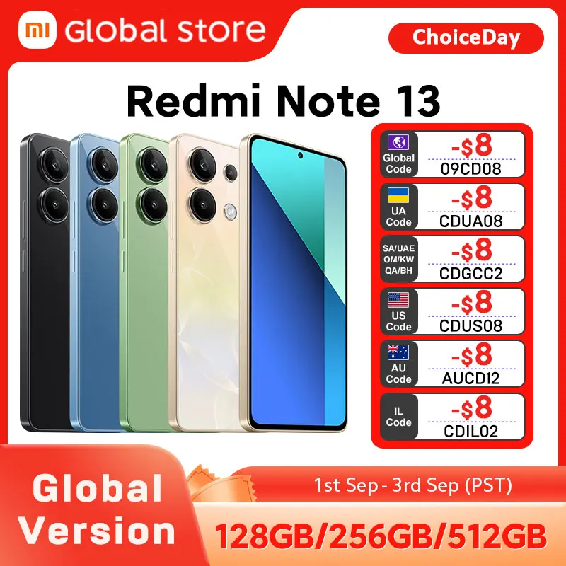 New Xiaomi Redmi Note 13 Smartphone Global Version Snapdragon 685 6.67