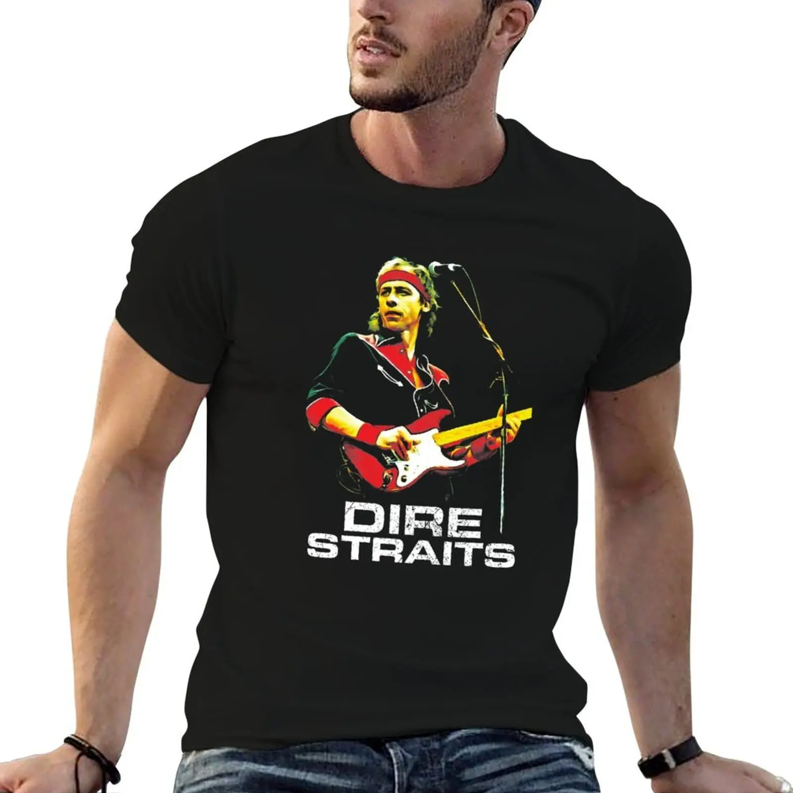 

man luxury t man shirt T-Shirt tshirt men STRAITS for DIRE 100% t shirts brand graphic cotton