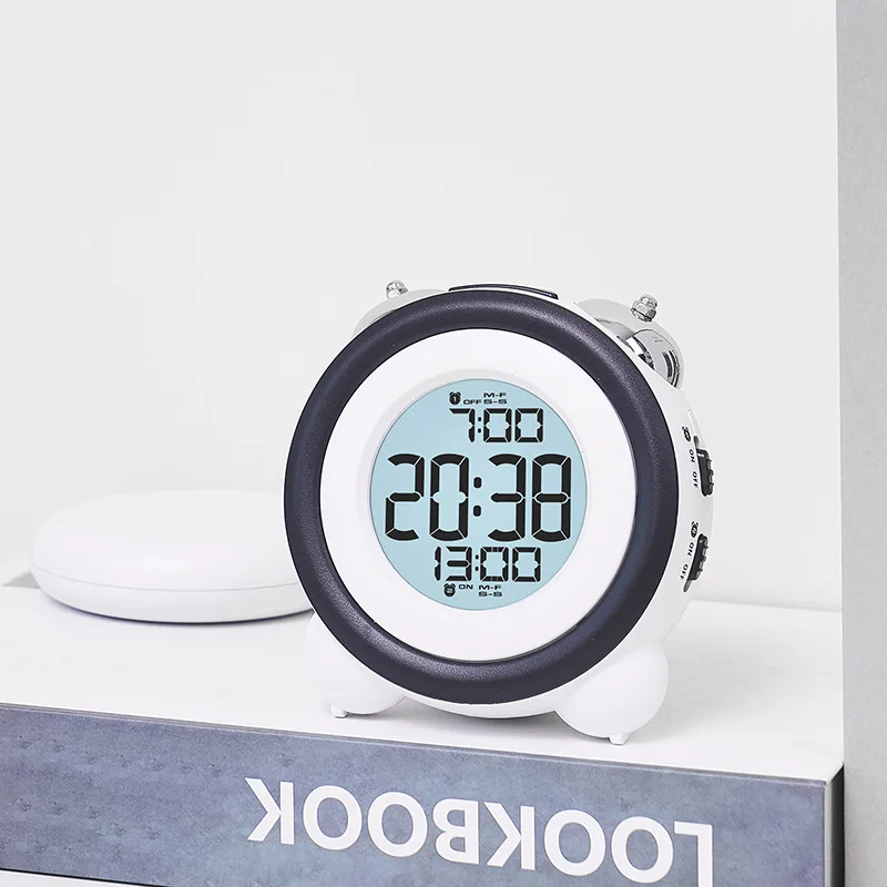 Super Loud Vibration Alarm Clock with Vibrator Multi-Functional Dual Alarm Clock for Heavy Sleeper Deaf Hard of Hearing Snooze