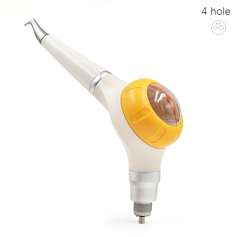 Pistola de jato de profilaxia dentária para clareamento e polimento de dentes, pulverizador de ar/água intraoral, peça de mão com 2/4 furos