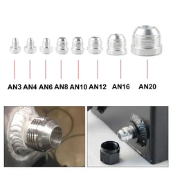 Aluminum Weld On Fittting Bung Nut Valve Cover Catch Can High Quality AN3 AN4 AN6 AN8 AN10 AN12 AN16 AN20