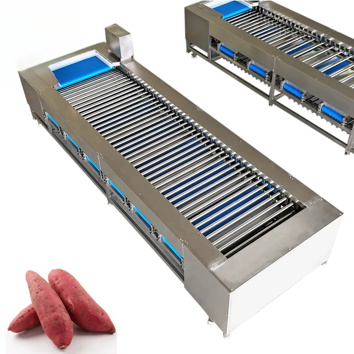 Sweet Potato Vegetable Fruit Automatic Size Sorting Grading Machine for Commercial Use Fruit Vegetable Processing Plants Snack