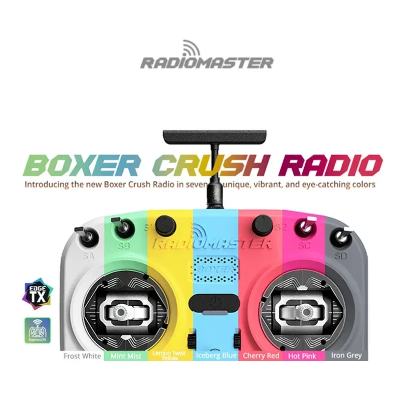 

Радиоконтроллер Radiomaster Boxer Crush — режим 2 (дросель для левой руки) ELRS
