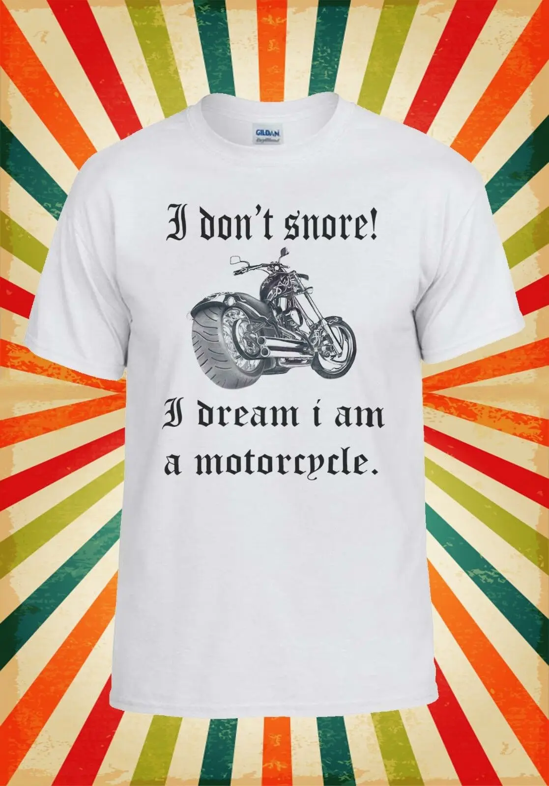 I Dont Snore Dream A Motorcycle Cool Vest T Shirt 1605